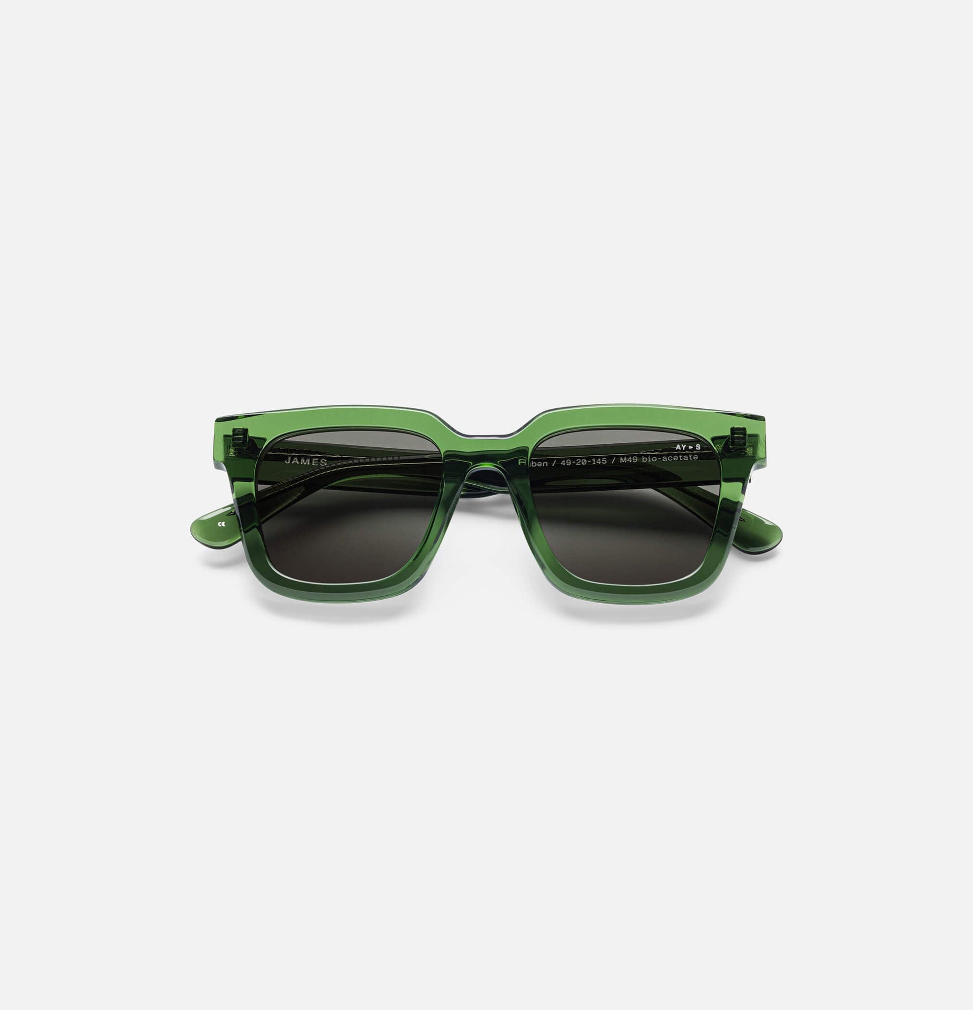 Ruben - Transparent forest green - James Ay